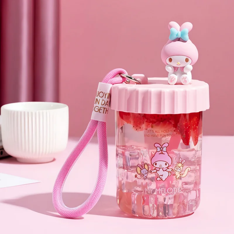 

Милые аниме Hellokittys Sanrios Cinnamoroll My Melody 3D кукла мультяшная соломенная чашка подъемная веревка Студенческая Девочка милая чашка для воды подарок