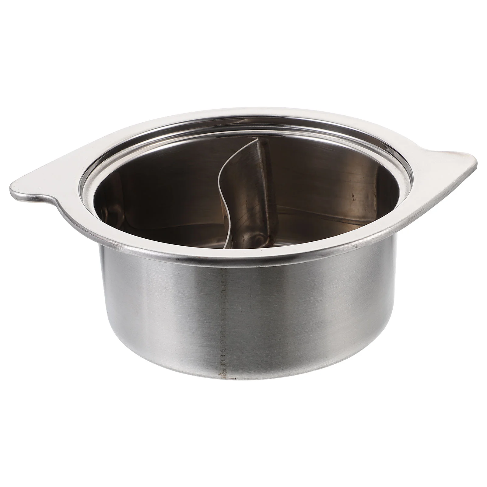 

1pc Household Stockpot Stainless Steel Food Pot Kitchen Gadget Hot Pot Holder Random Style