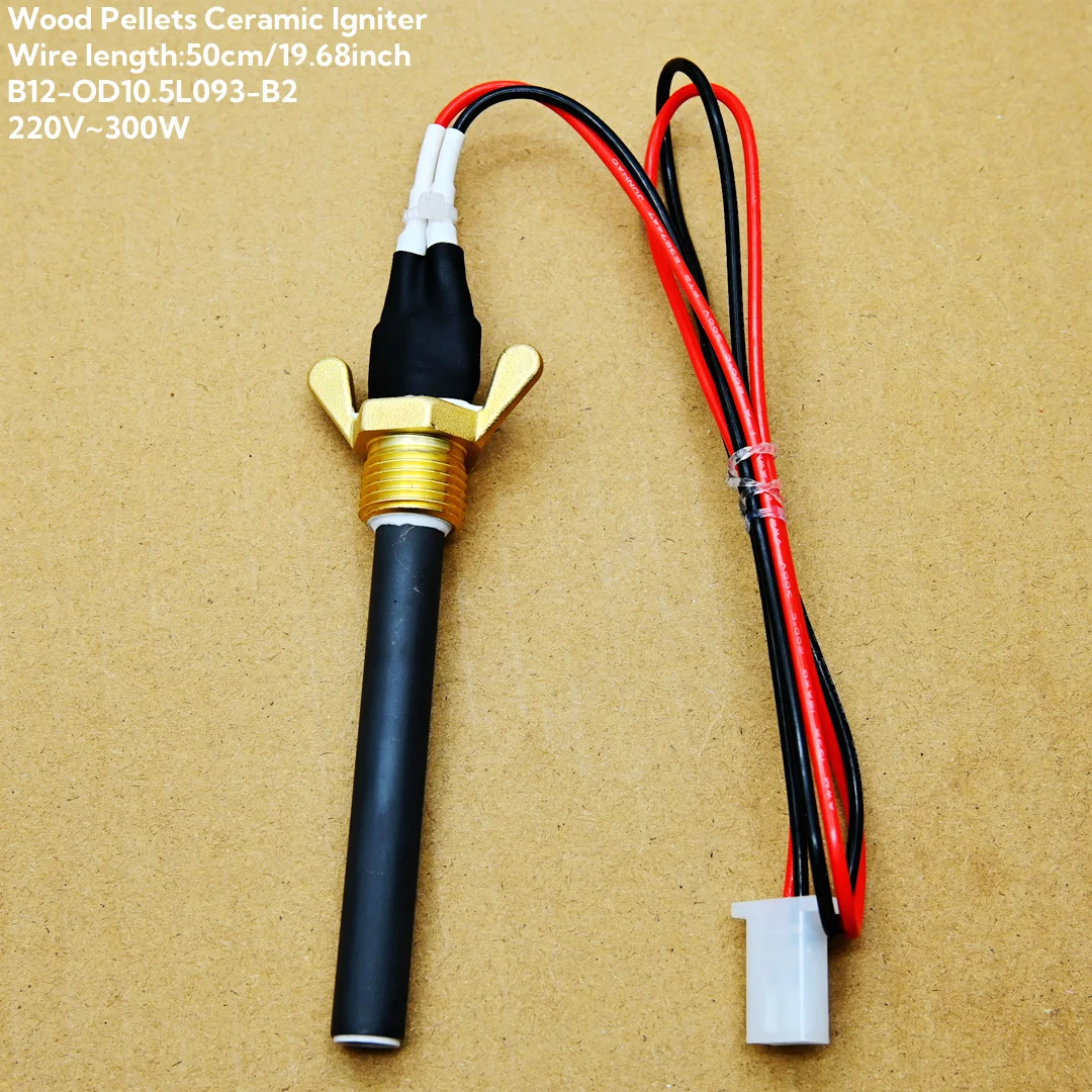 220V 300W Wood Pellet Ceramic Igniter-Fast Ignition Durable & Energy-Saving for Fireplaces Pellet Stoves BBQ Grills