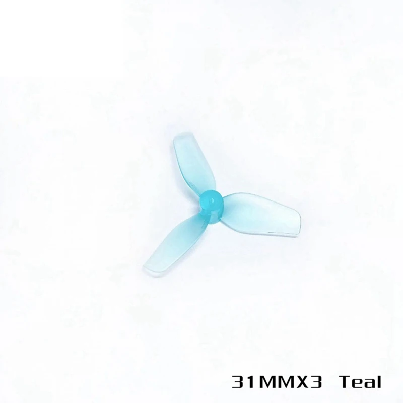 2Pairs 31Mm 3-Blade PC Propeller Lightweight Prop 1.0Mm Shaft For Meteor65 Meteor65pro Air65 Quadcopter