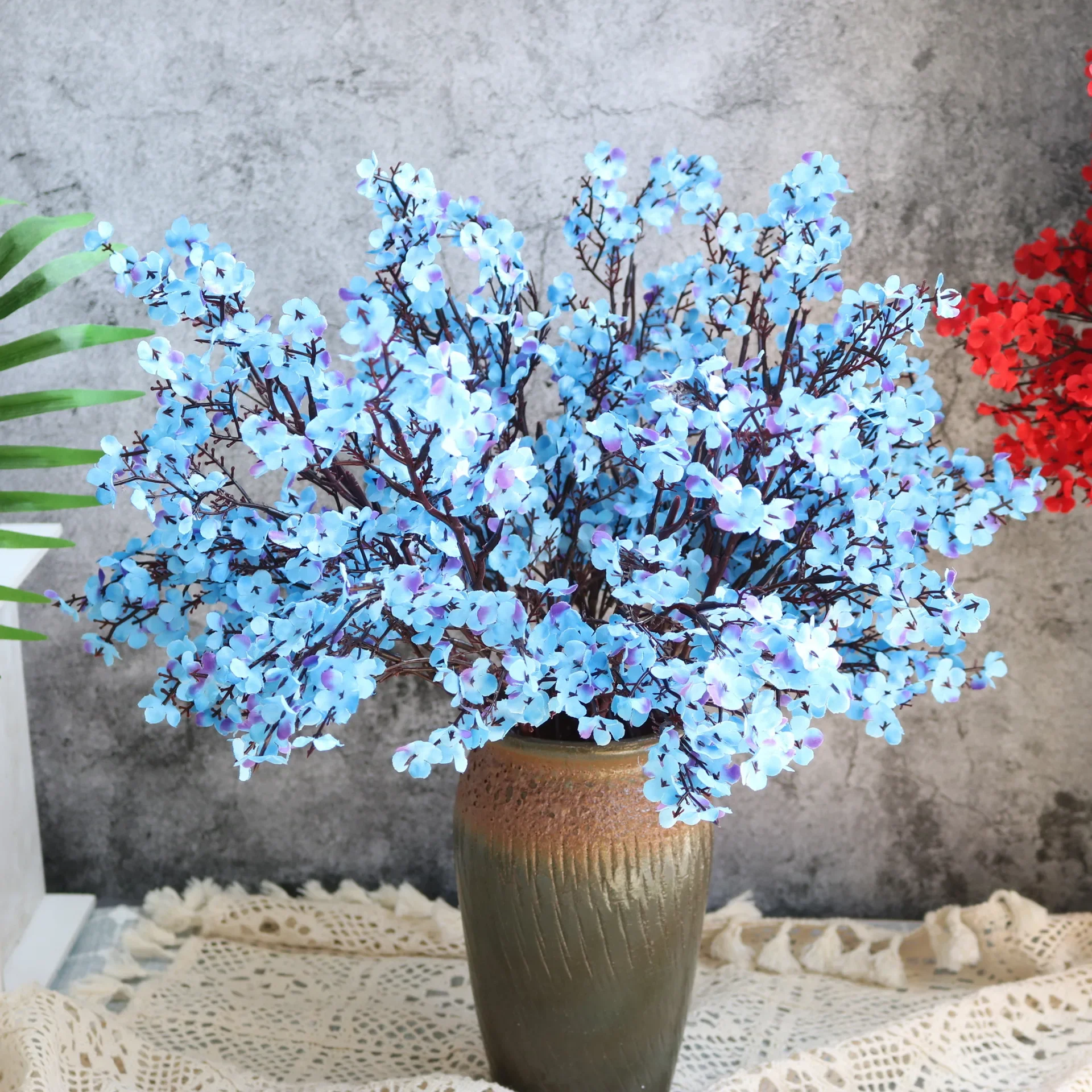 Штучна квітка Гіпсофіла Small Single, Silk Cloth Gypsophila Home Decoration, Dry Bouquet, Bride Holding Gypsophila