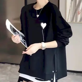 여성용 디자인 센스 브레스티드 풀오버, 루즈 오버사이즈 스웨터, 가을 겨울 트렌드 캐주얼 플러시 두꺼운 풀오버, Y2k 의류