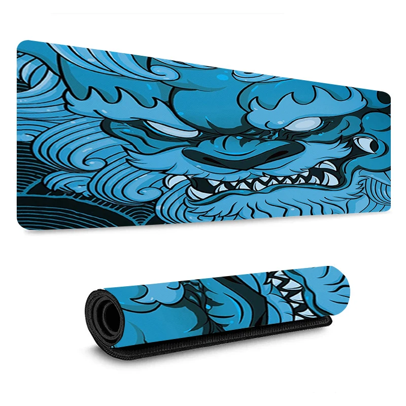 

XL Mousepad E-Sports Tiger Pattern HD Print Mouse Pad Locking Edge Large Pc Gamer Cabinet Carpet Computer Desk Mat Keyboard Mat