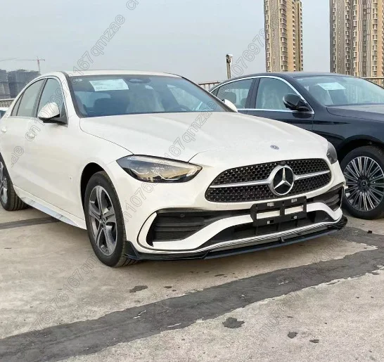Front Bumper Lip Splitter For Mercedes C-Class W206 (2022-2024) & AMG C43 - Gloss Black ABS