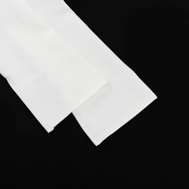 Female Elegant White Dress Sexy Patchwork Long Sleeve Commute Casual Clothes Dress For Women Zipper Autumn Mini Dress New
