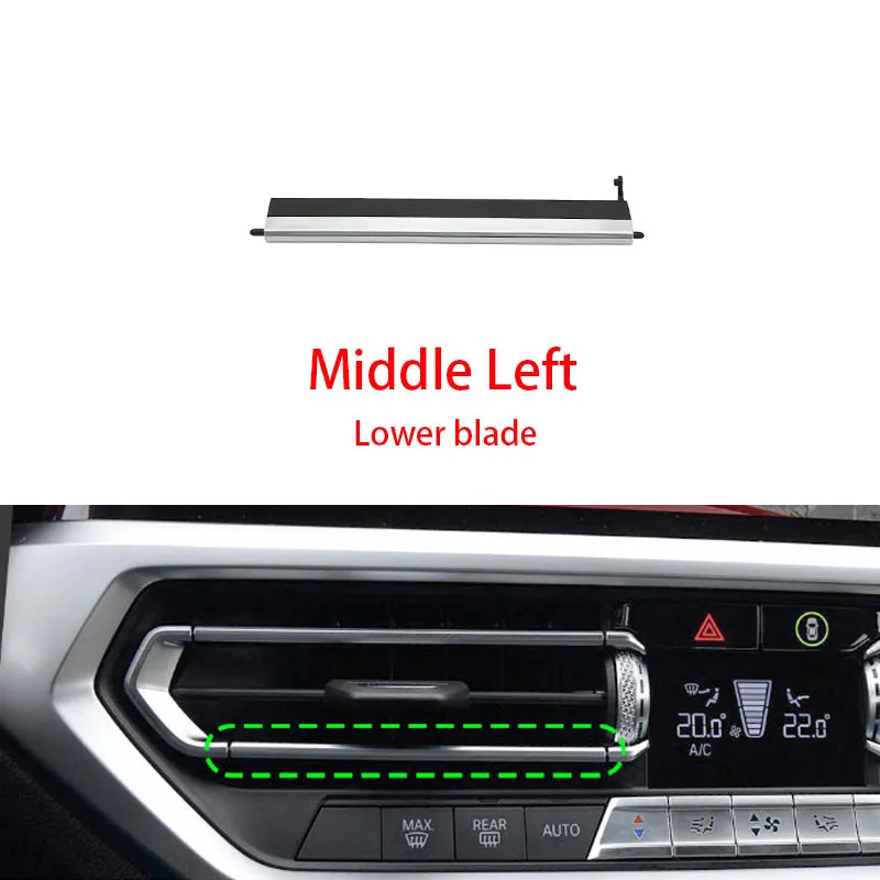 Car Front Middle AC Vent Grill Slider Clip Repair Kit