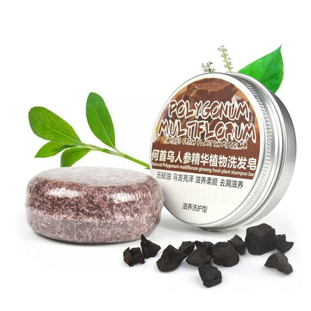 

Natural Polygonum Multiflorum Soap Shampoo Organic Mild Shampoo Soap Control Handmade Oil Essence Hair Antipruritic Formula X5R2