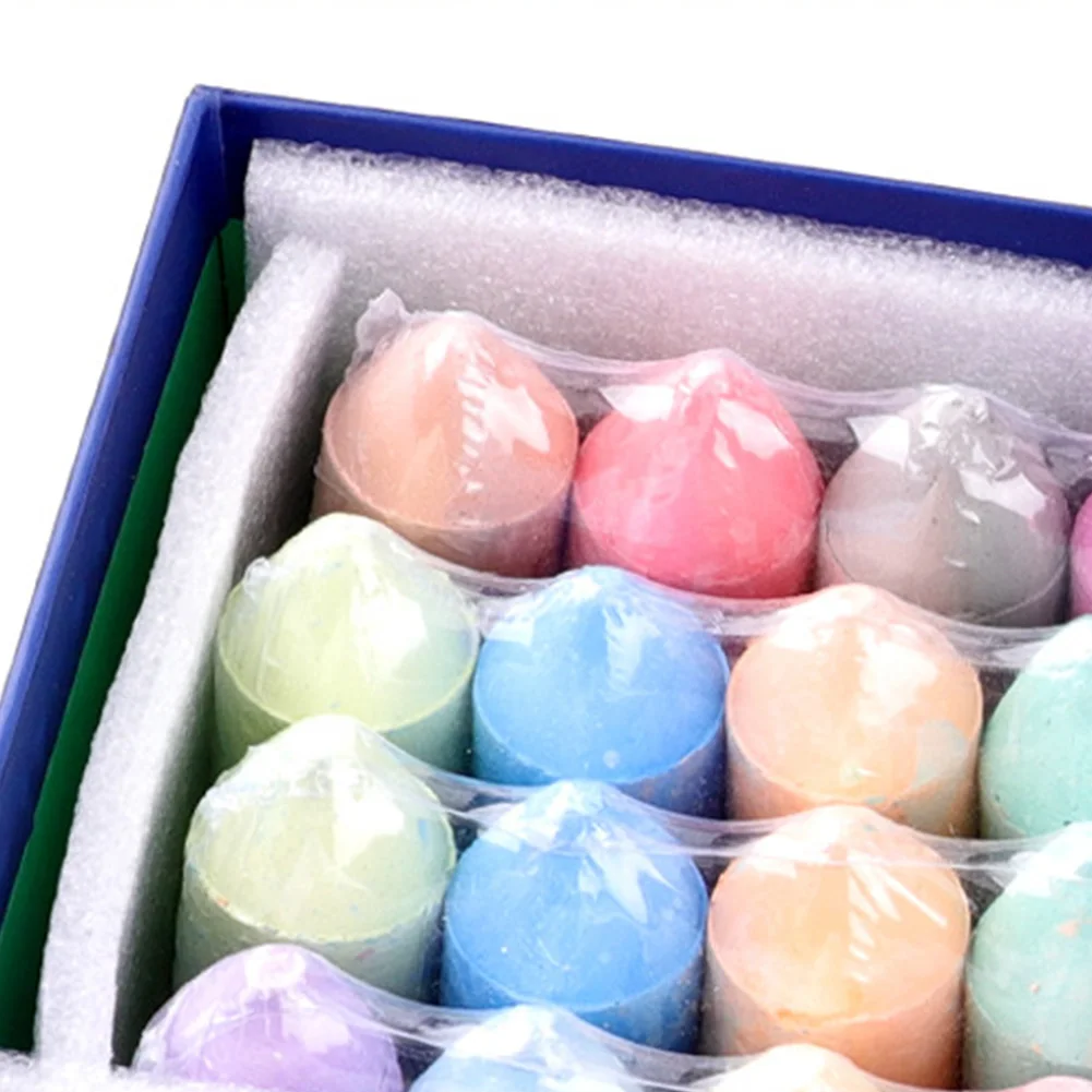 어린이 교육용 쉬운 그립 선물, 점보 보도 초크, 차도 외부 학교 문구 먼지, 용 선물, 20 개