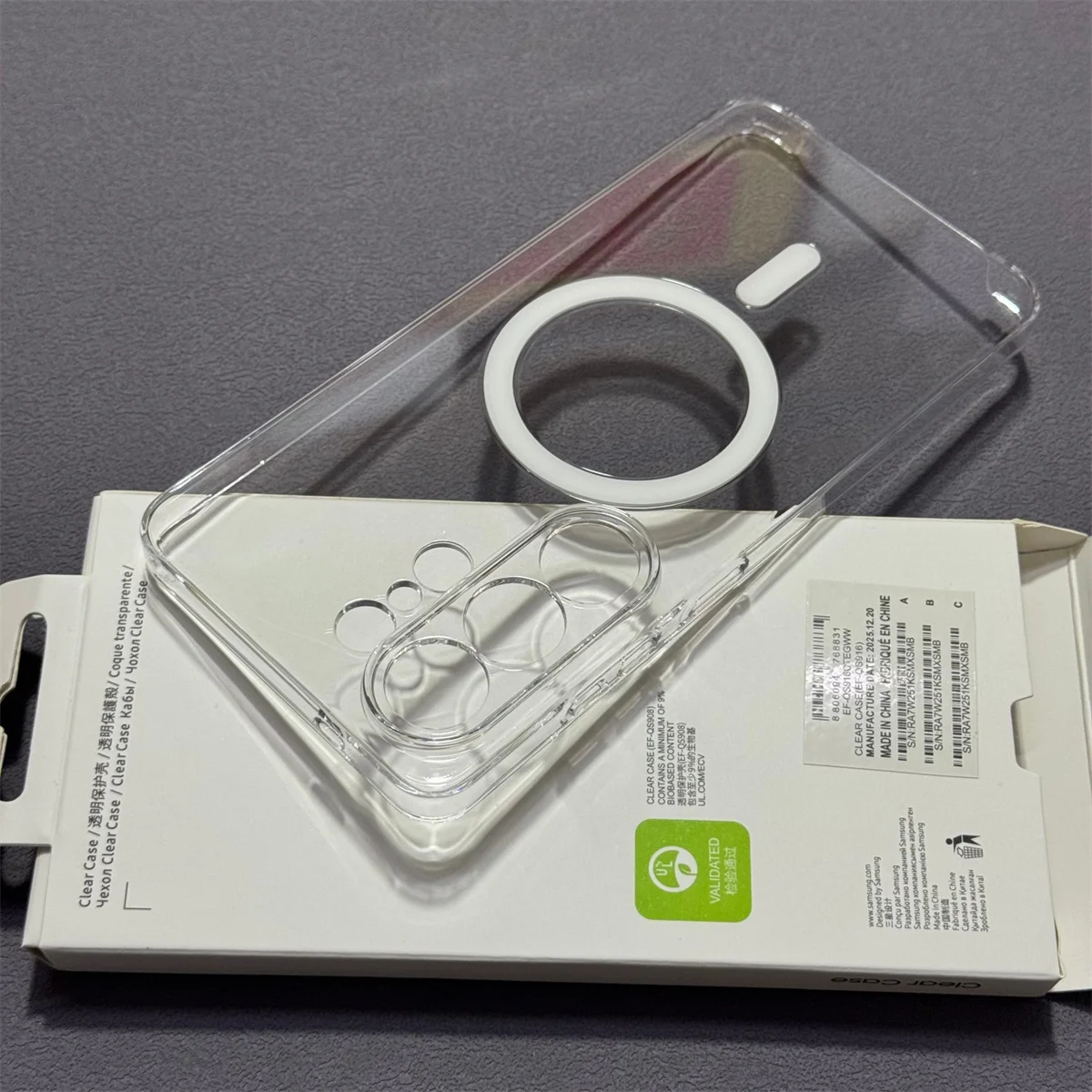 Crystal-Clear Magnetic Phone Case with Wireless Charging Compatibility