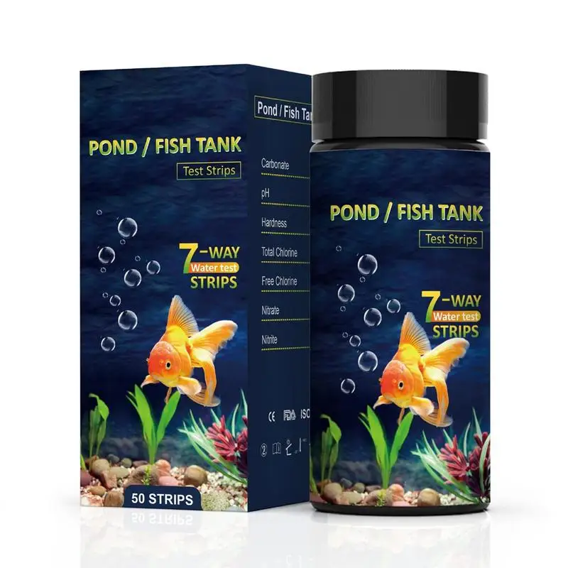 

Fish Tank Test Strips 7 In 1 Aquarium Test Kit Spa Testing Strips For Hot Tubs Tester Kit Ph Alkalinity Chlorine Carbonate