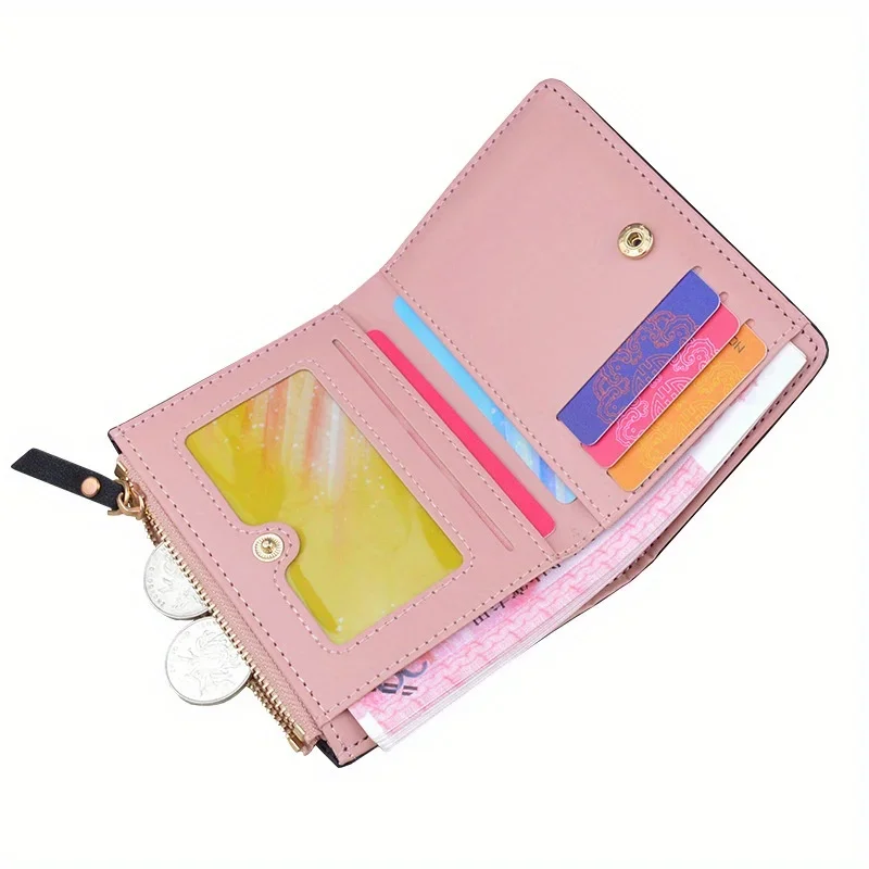 Sleek Minimalist Women's Wallet - Chic Coin Purse & Compact Card Holder