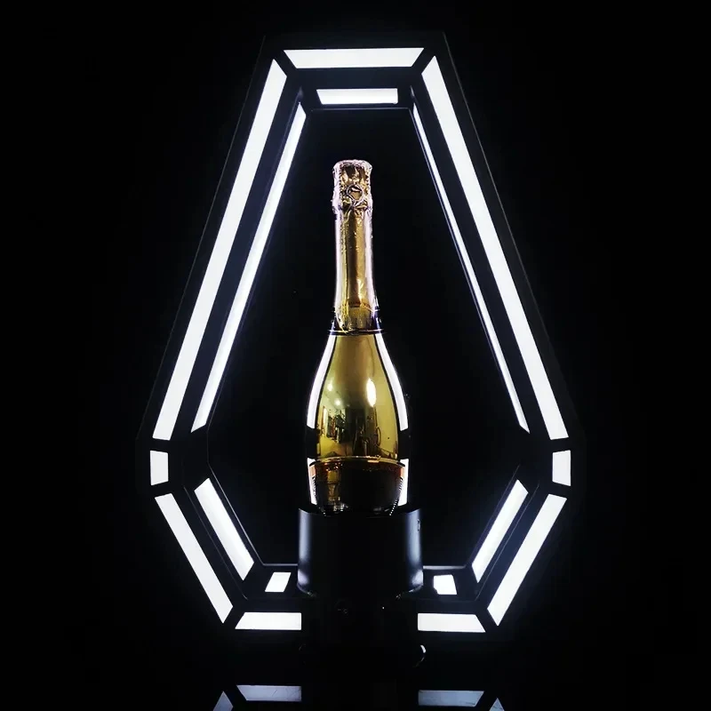 Rhombic Rechargeable LED Moet Champagne Wine Chandon Bottle