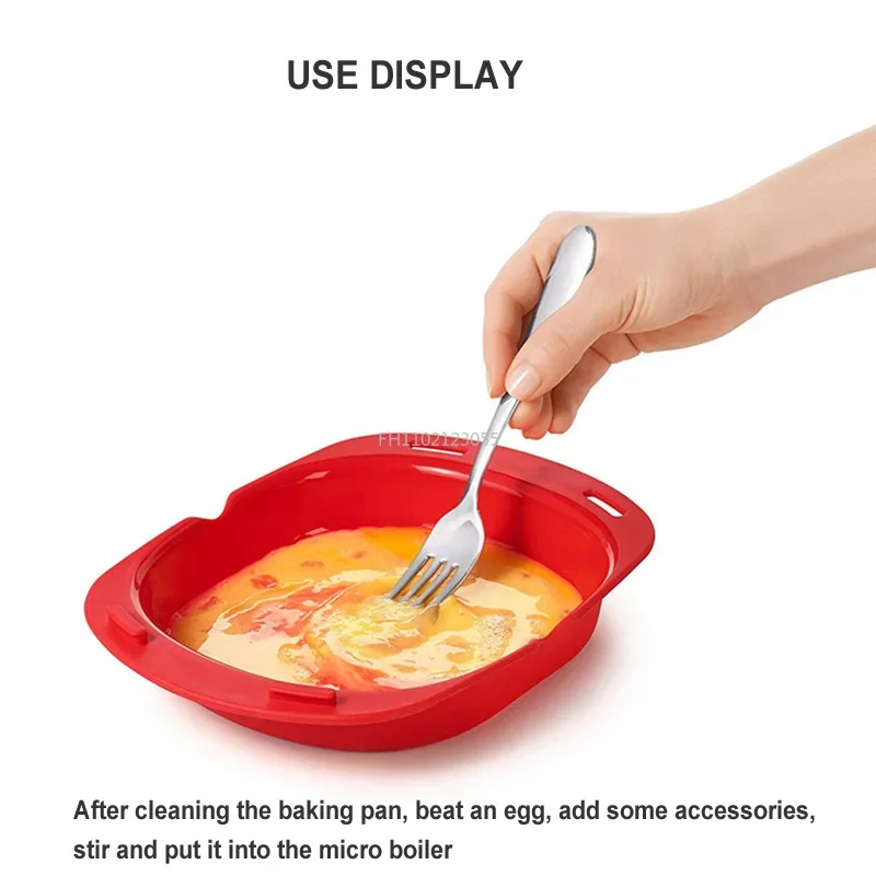 Microwave Oven Silicone Omelette Mold Kitchen Tool Egg Pancake Mold Cooking Accessories Quick Egg Maker for Egg Mcmuffins