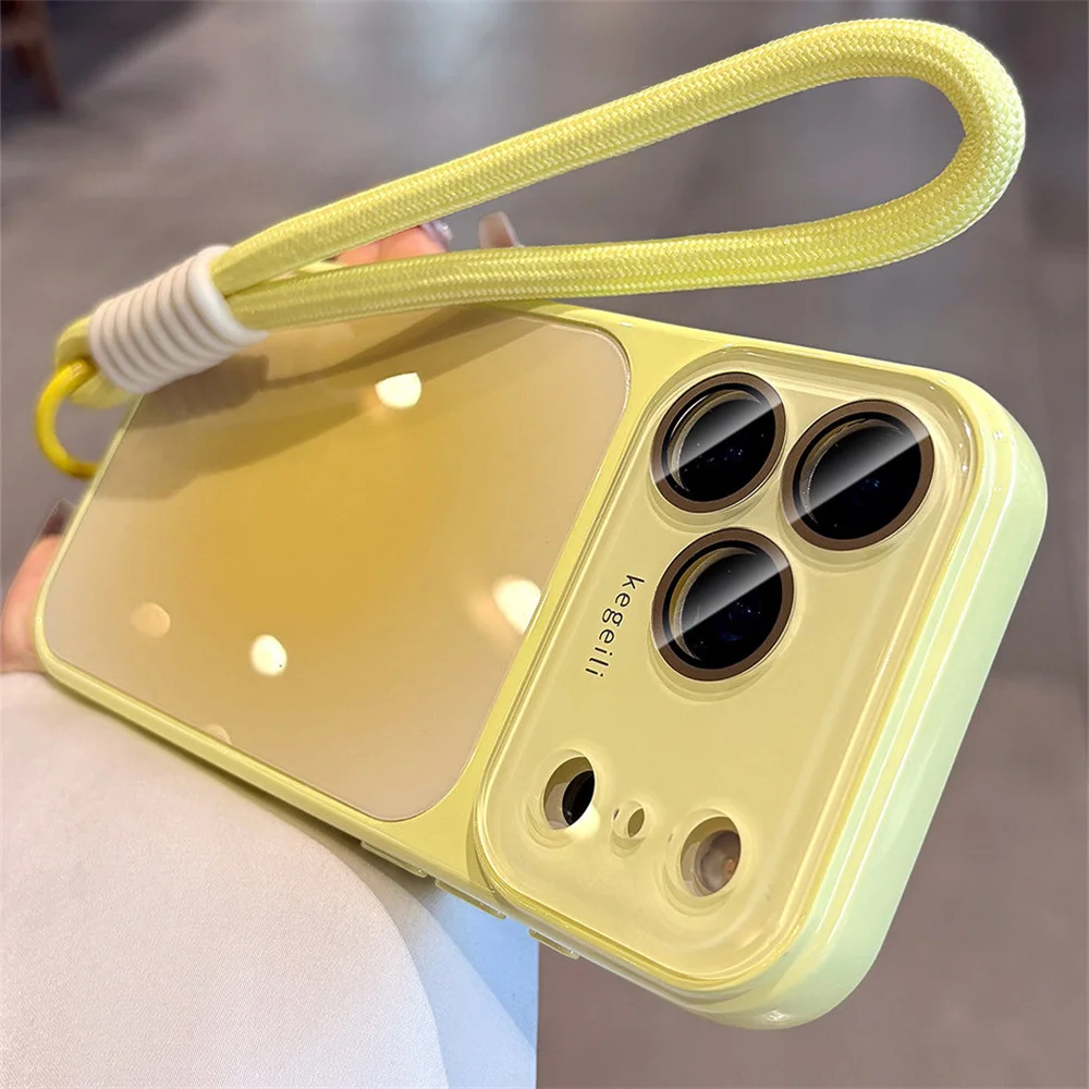 Elegant Gradient Glossy Phone Case with Full Camera Protection and Shockproof Design