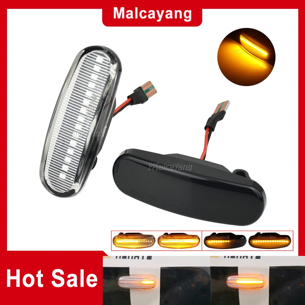 Per Peugeot Bipper Box Van Tepee 2008 2009 2010 20112012 2013-2019 Dynamic Smoke Led Side Marker Light Indicatore Di Direzione