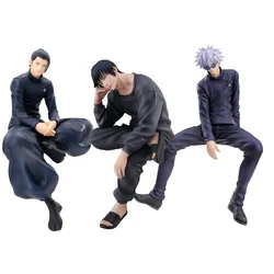 Jujutsu Kaisen Characters Collectible - Sitting Pose Action Figures 14CM - Unisex Anime Gift - 12 - 14CM (Three Figures)