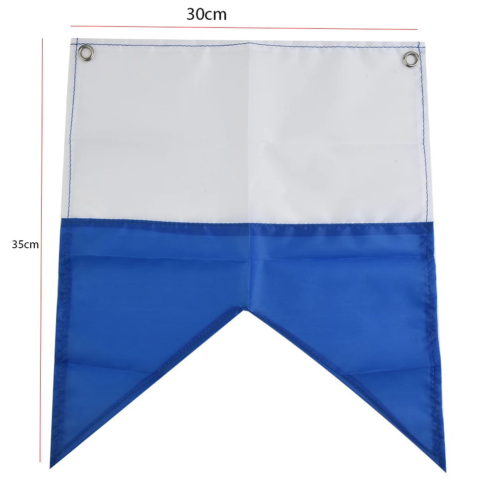 Scuba Diving Accessories Scuba Dive Boat Flag Scuba Diving Sign Durable Marker Lightweight Blue White Dive Boat Flag Diving Sign