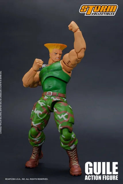 Storm Toys 1/12 Guile Ultra Street Fighter Ii Action Figure In Stock New  Perfect