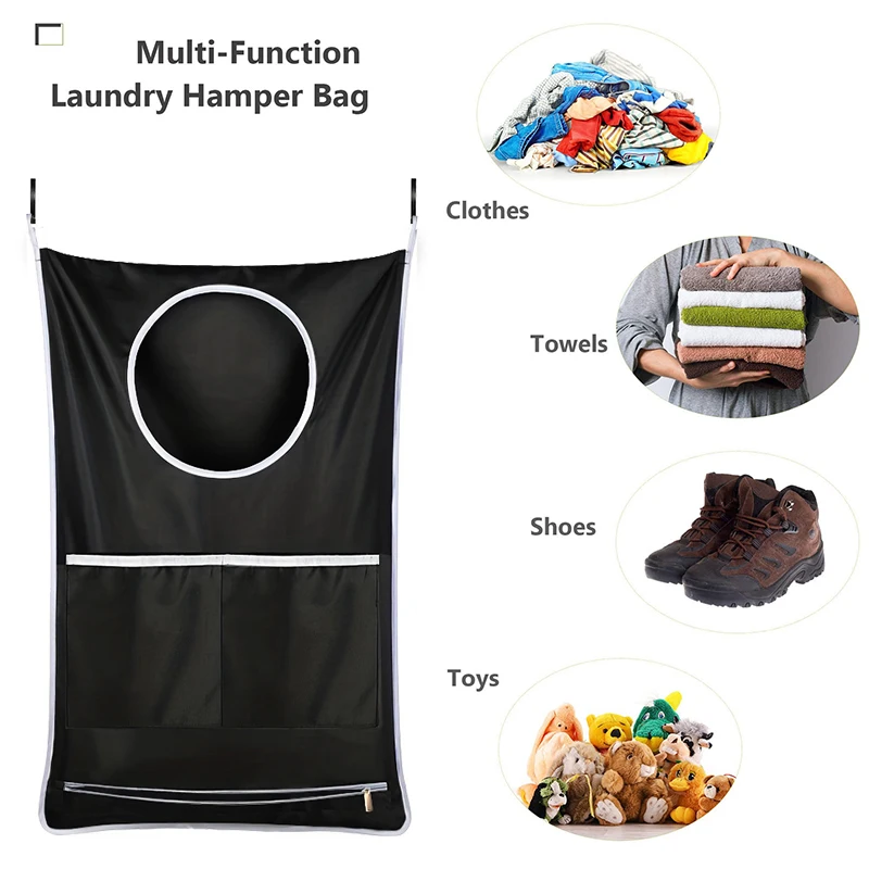Storage Bags 1pc Wall Hanging Storage Bag Door Hanging Storage Bag Wall Organizer Living Room Bedroom Bathroom Dirty Laundry Bag