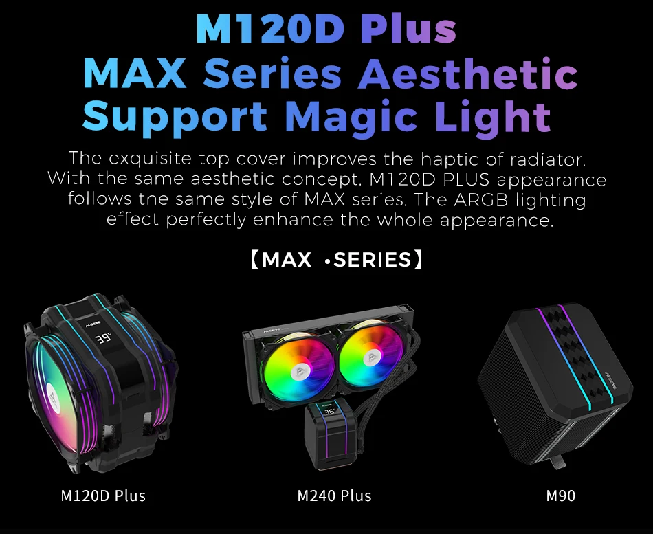 Alseye cpu cooler rgb 120mm pwm cooler