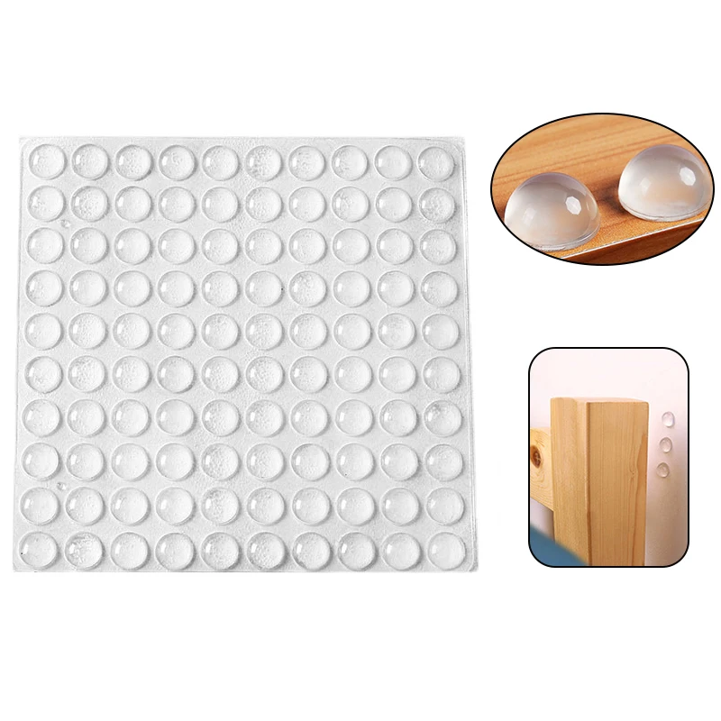 Silicone Pads Transparent Anti-Collision Self-Adhesive Wear-Resistant Anti-Slip Cabinet Door Mute Stickers