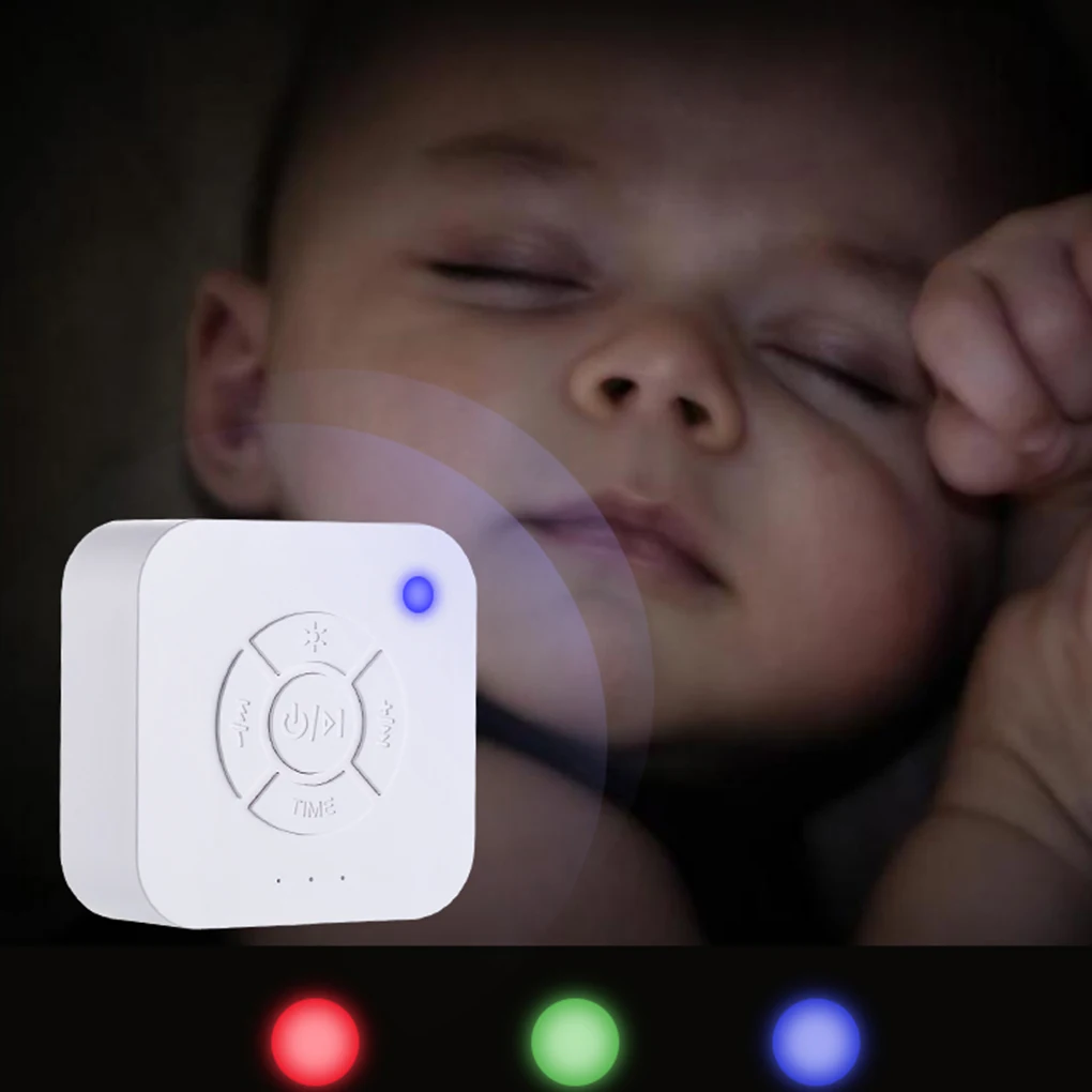 White Noise Machine Portable Bedroom Sleep Rest Napping Soothing Sound Spa Machine Music Player