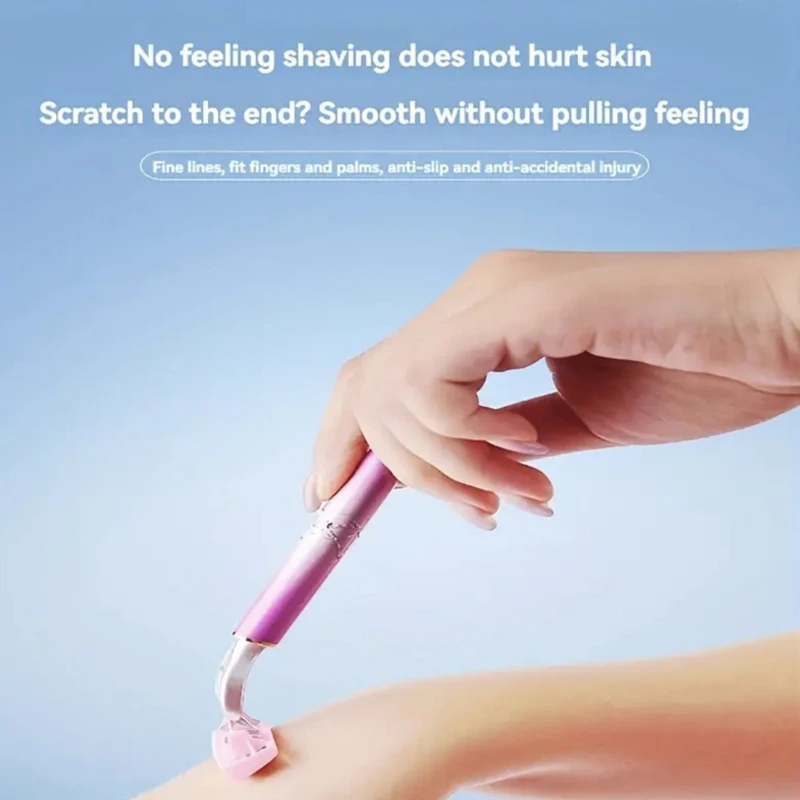 Bikinischeermes voor dames met 3-laags mes, roestvrij staal, veilige ontharing en vervangbare kop._voghion.com