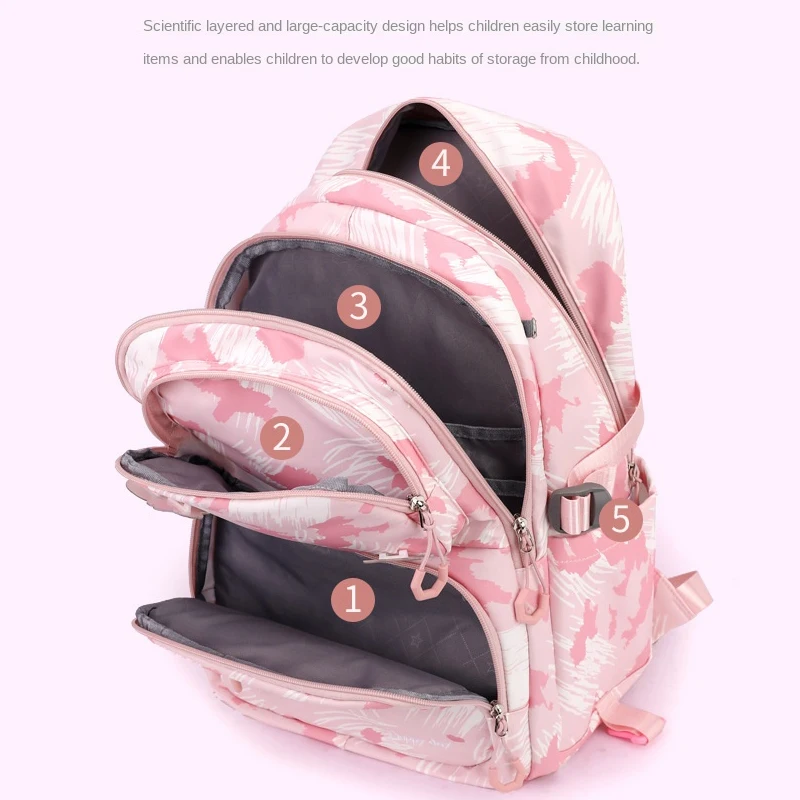 Children School bag with Wheels Students Backpack For Girls Trolley Bag Cute Schoolbag Rolling Wheeled Backpack Book Bags school