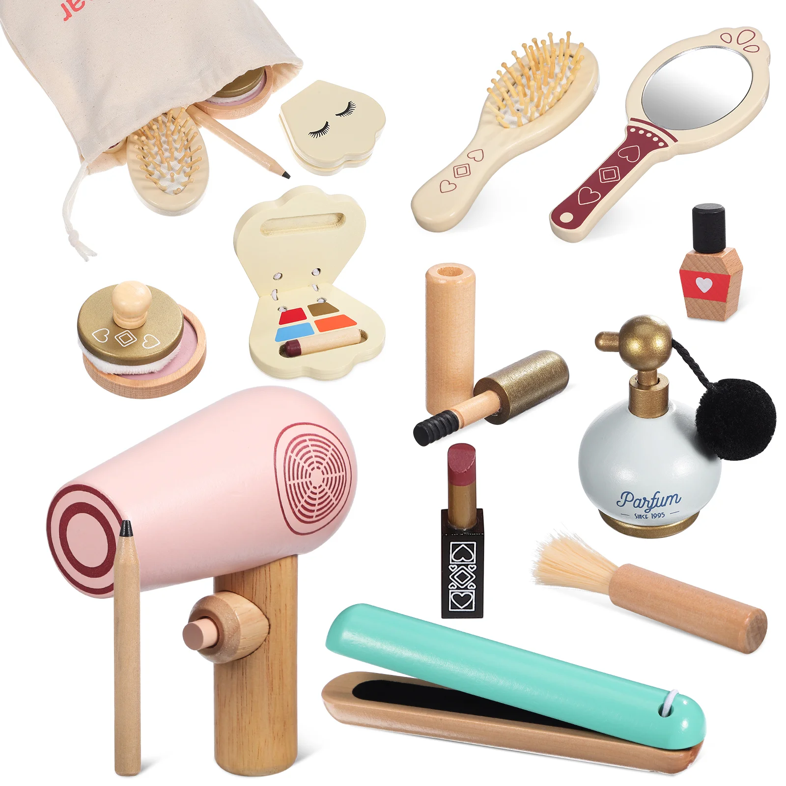 

Children's Makeup Set Fake Girl Toys Kids Kit for Pretend Play Salon Toddler Cosmetics Simulation Girls