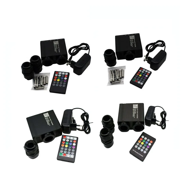 LED Fiber Optic Light APP Music Control RGBW LED Light Engine Meteor Fiber Optic Engine 2 In1 1X 16W 32W 6W