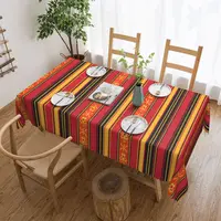 Custom Rectangular Oilproof Z Imazighen Kabyle Jewelry Table Cover Amazigh Berber Ethnic Table Cloth Tablecloth for Picnic 1