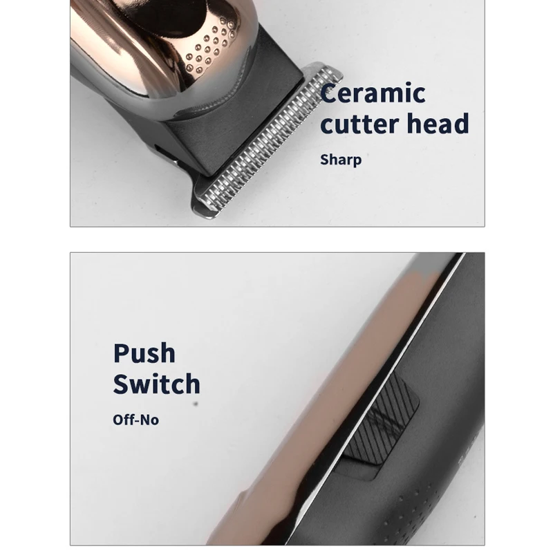 Rechargeable Hair Clippers for Men Cordless Hair Trimmer for Heads Longer Beards Body Grooming Professional Haircutting Kits