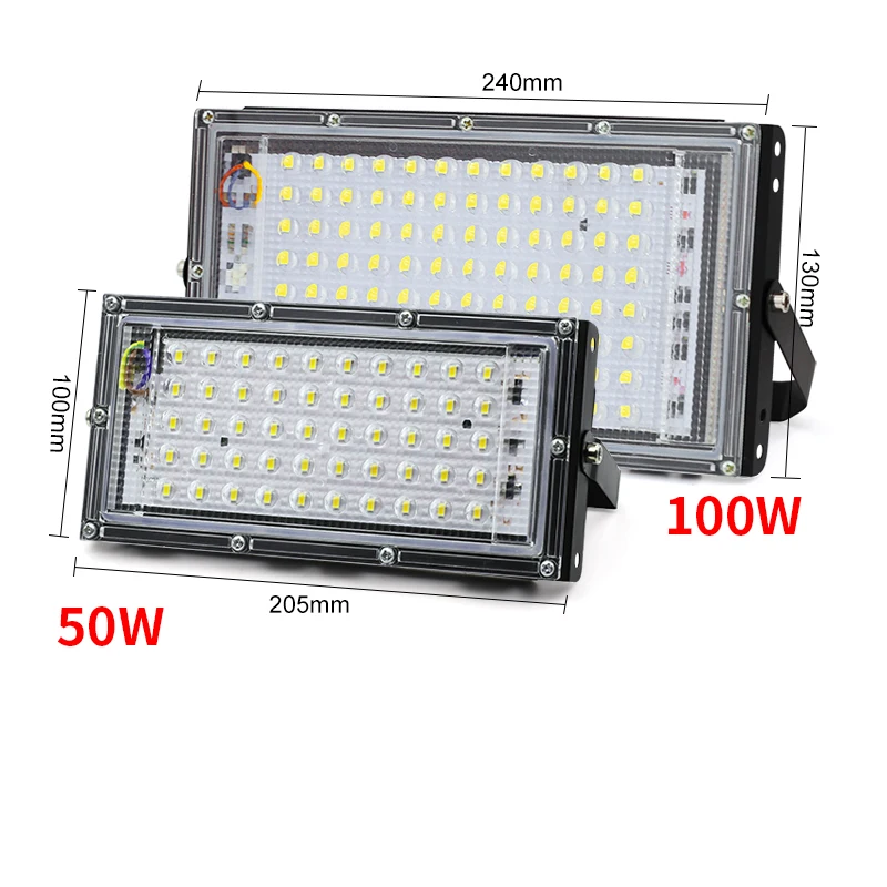 50W 100W 150W Led światło halogenowe IP65 wodoodporny AC 220V zewnętrzny projektor oświetleniowy reflektor reflektor LED lampa uliczna ścienne światło halogenowe s