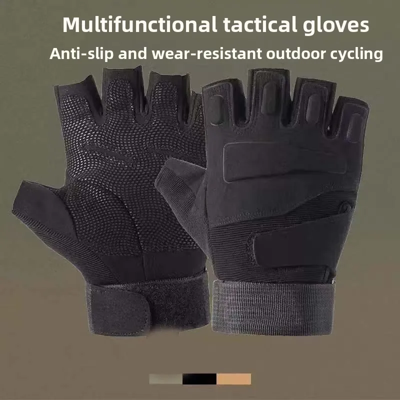 قفازات تكتيكية، مراوح عسكرية تكتيكية، حماية رياضية خارجية مضادة للقطع، مضادة للانزلاق، ركوب الدراجات النارية للرجال والنساء