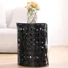Set of 3 Metal Round Coffee Accent Table, Side Table End Table for Indoor Outdoor Multifunctional Use,Heavy Duty Metal Plant 5