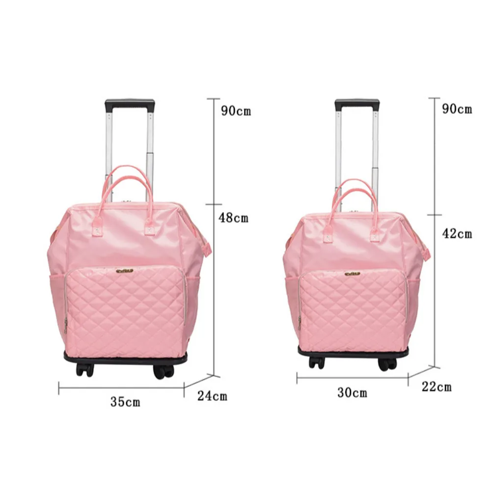 Trolley Travel Bag Universal Wheel Luggage Bag Convenient Boarding Bag Large Capacity Backpack Handbag Rolling Trolly Suitcase 6