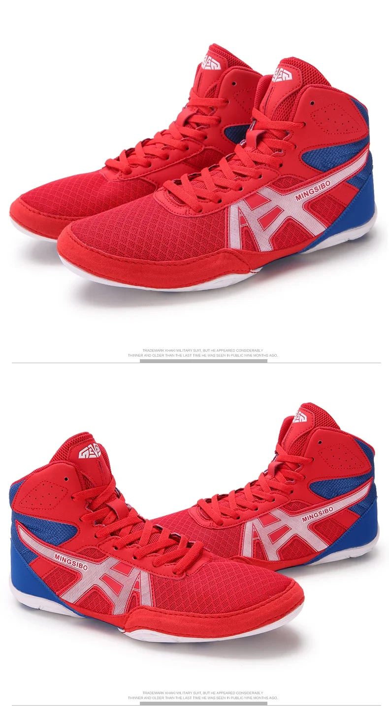 Description Picture 3 of itemMen Classic Wrestling Boots Professional Classic Outdoor Training Boxing Shoes Breathable Fighting Brand Women Wrestling Shoes