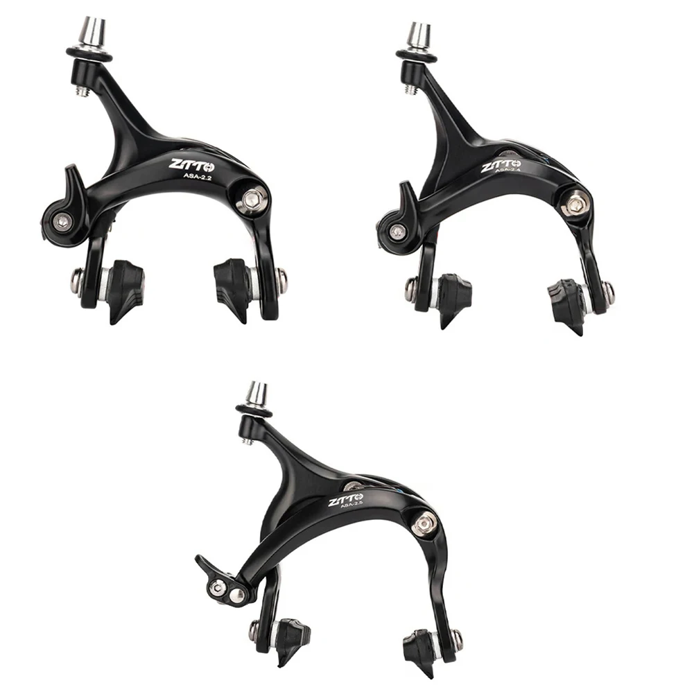 

1Pair Bicycle Brake Bike Brake Aluminum Alloy Side Pull Caliper Front Rear With Brake Pads C Brake Shoes Caliper C Clip