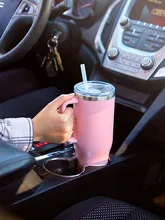  LMETJMA 40oz Mug With Lid and Straw Stainless Steel Vacuum Mug Tumbler Keep Cold and Hot Leak Proof Travel Coffee Mug KC0461 