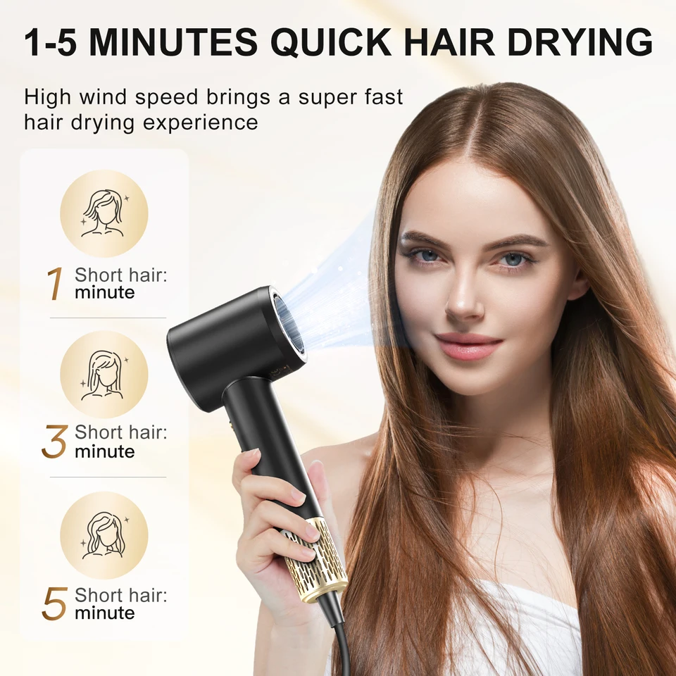 ANLAN High Speed Hair Dryer XF-005 Low Noise 100 Million Negative