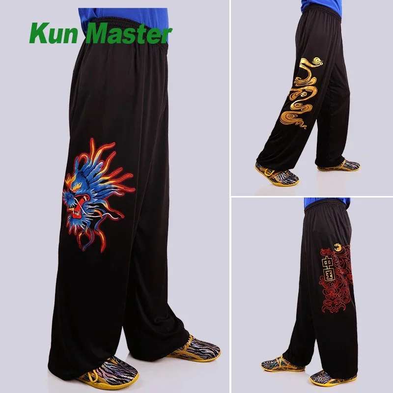 Training Pants Martial Arts Trousers Bloomers Yoga Tai Chi Trousers to Taiji Kung Fu Pants Wushu Light and Smooth