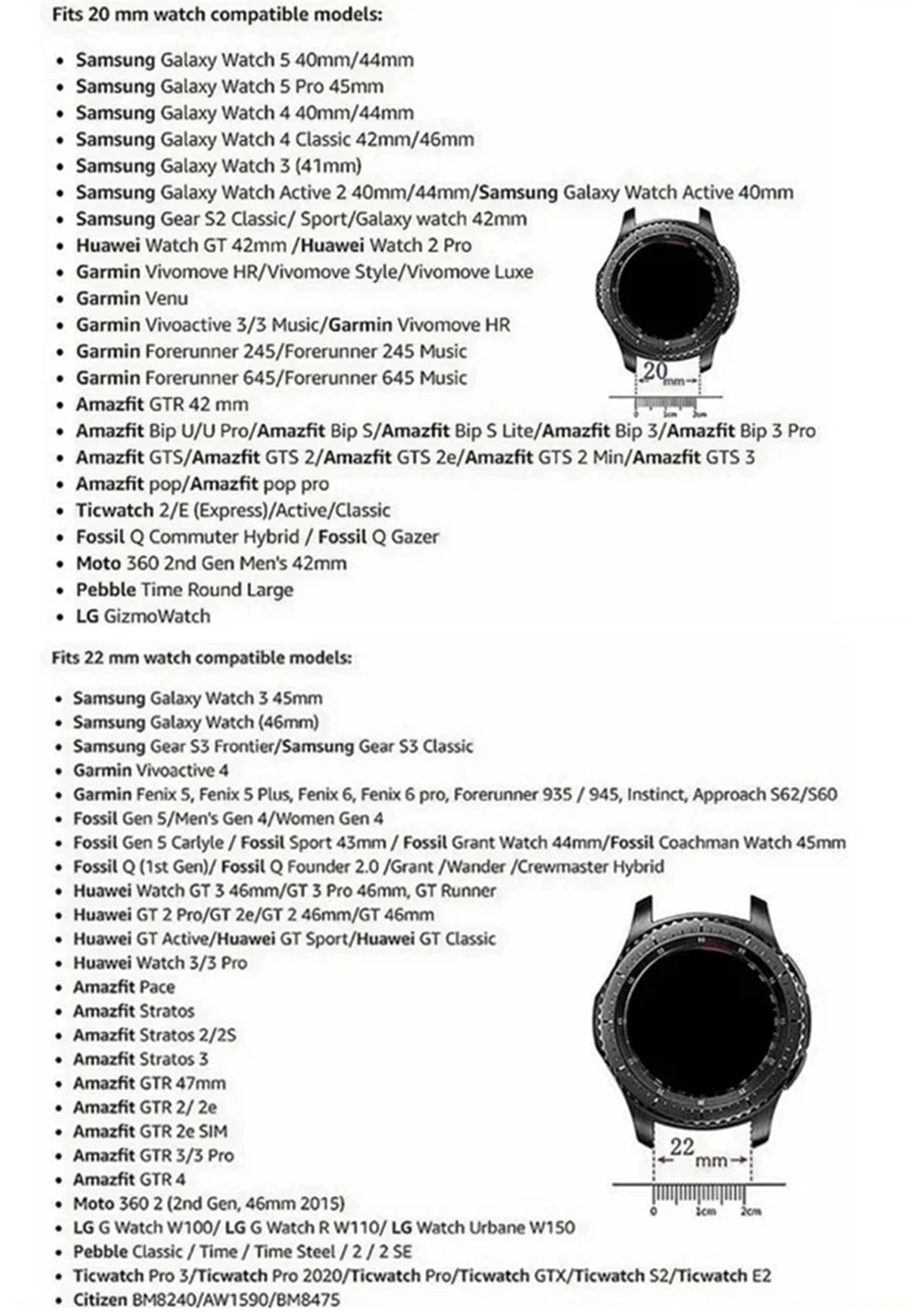 18/20/22MM Band für Samsung Galaxy Uhr 7 6 4 Classic 5 Pro Kamelie Leder Blume Armband Armband für Amazfit Bip Huawei GT2 3 – Detail 2