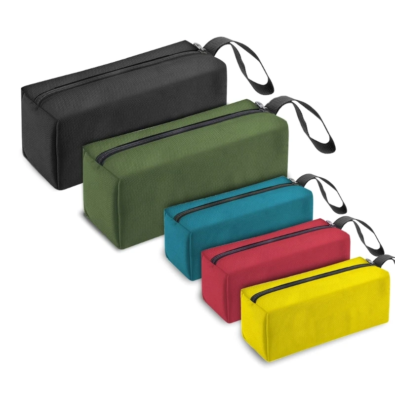 

(Pack of 5) Heavy duty Tool Storage Bags Tool with Waterproof Coating Oxford Cloth Durable for Easy Organization Dropship
