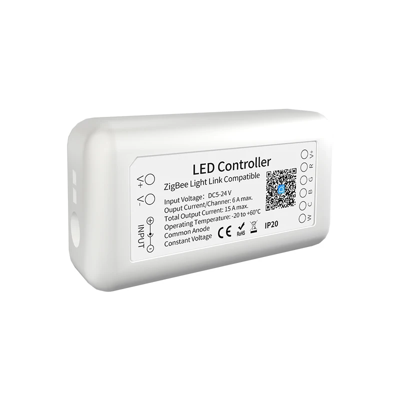 

Смарт-контроллер Tuya Zigbee 3,0, RGB + CCT, 6 контактов