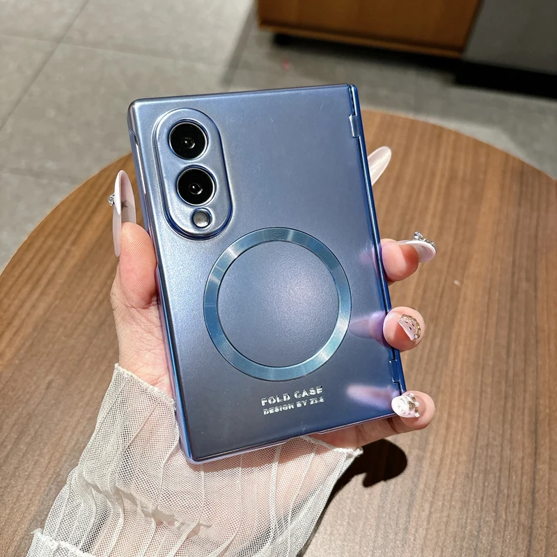 Ultra Magnetic Electroplated Hard Case with Hinge Protection & Front Glass Cover