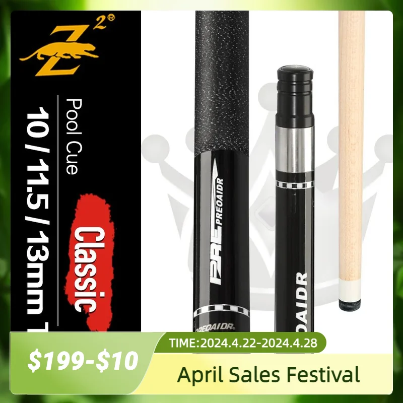 

Бильярдный Кий PREOAIDR для бассейна, универсальный шарнирный кий 10/11, 5/13 мм, набор для бильярда с кленовым льняным покрытием, 147 см, профессиональный девять мячей