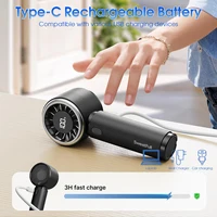Ventilateur de poche tendance 2000 mAh 5 vitesses Design esthétique Climatiseur personnel Rechargeable Mini-refroidisseur portable 4
