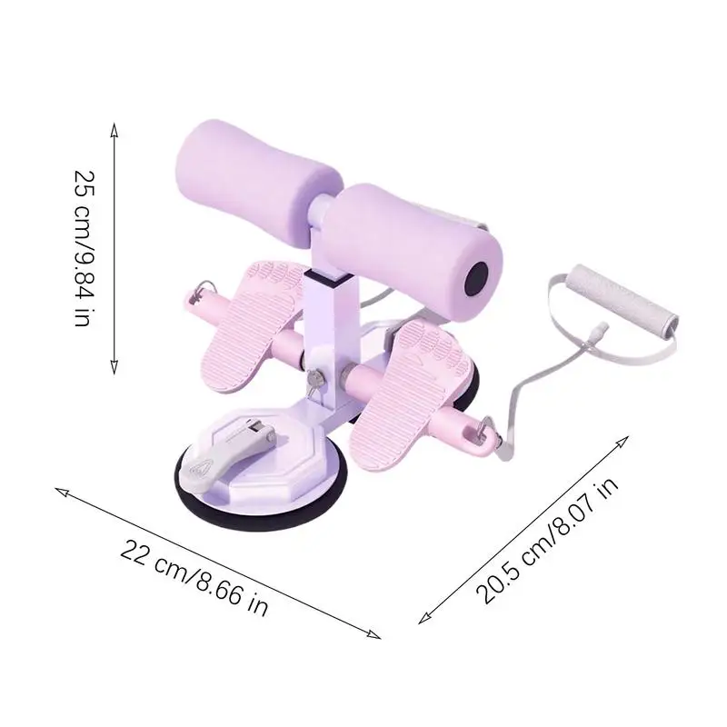 Sit Up Bar Foot Holder Situps Equipment With 2 Suction Cup Portable Adjustable Height Assistant Device For Floor Home Gym Ab