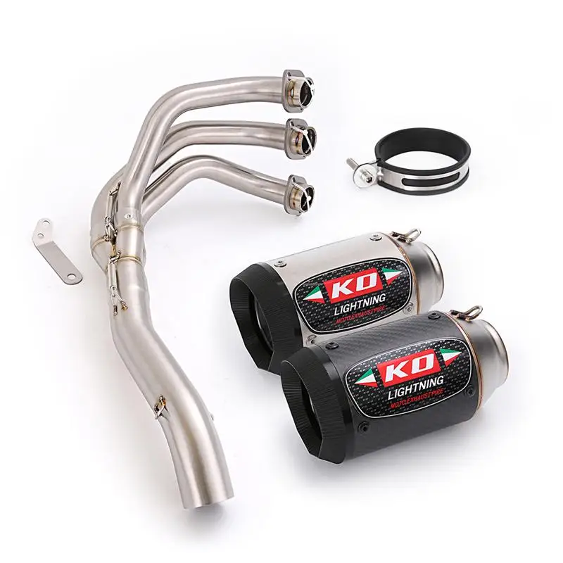 

Exhaust Pipe For Yamaha TRACER 900 \ GT 2015-2019 Motorcycle Header Front Pipe Muffler Connect Tube Stainles Steel Carbon Fiber