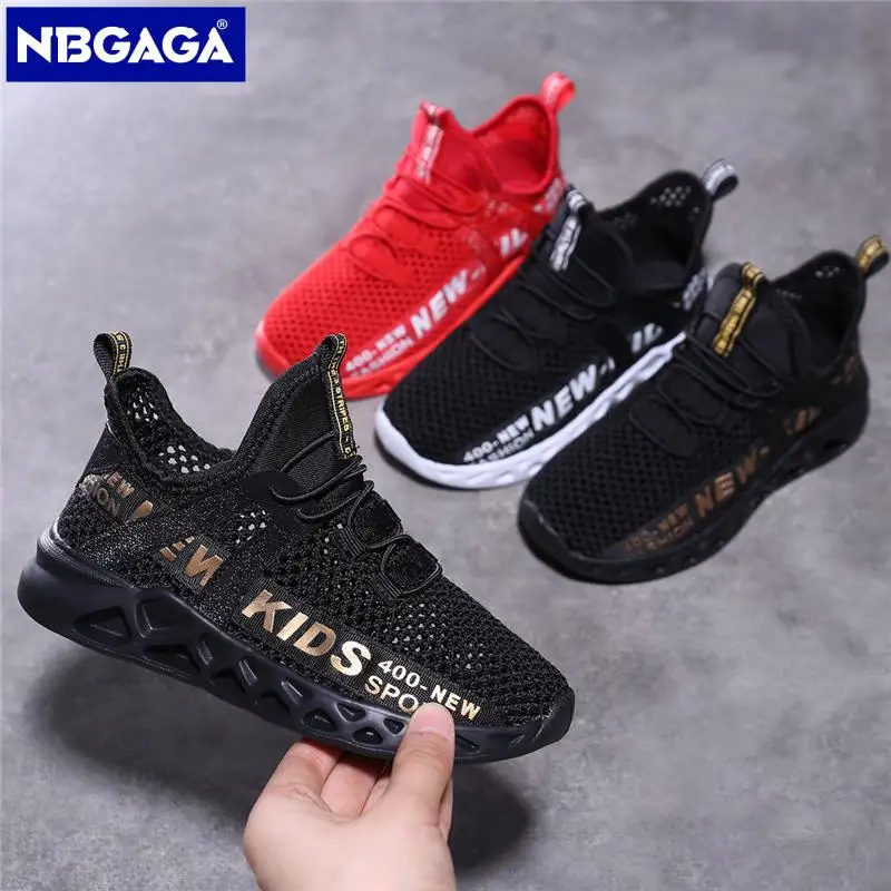 Single Net Children's Running Sneakers Breathable Lightweight Soft Non-slip Leisure Comfortable Walking Boys Girls Casual Shoes kids sneakers
